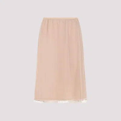 Gucci Women Crepe De Chine Skirt In Pink