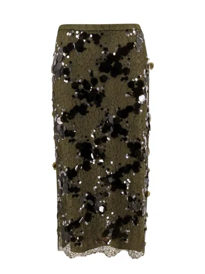 GUCCI GUCCI SKIRT WITH DECORATIVE TRIM