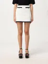 Gucci Tweed Mini Skirt Women In White