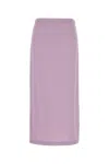 Gucci Women Lilac Crepe Skirt