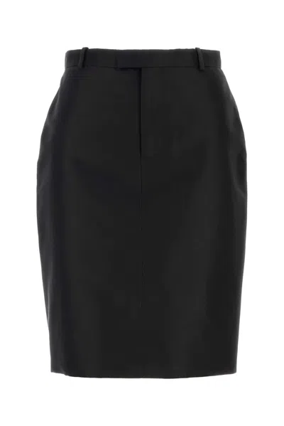 Gucci Black Faille Skirt