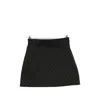 Gucci Solid Color Flared Umbrella Skirt In Black