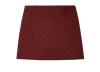 Gucci Gg Fabric High Waist Geometric Mini Skirt In Burgundy