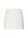 Gucci Wool Mini Skirt In White