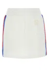 Gucci White Jersey Mini Skirt In White