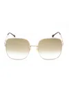 Gucci Sleek Rectangular Sunglasses For Women In Pattern
