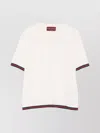 Gucci White Crewneck Top In Black
