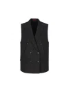 Gucci Sleeveless Coat In Black