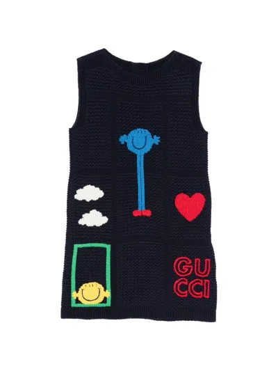 Gucci Sleeveless Dress In Blue