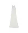 Gucci White Crepe Long Dress In White