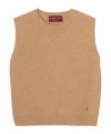 Gucci Sleeveless Knitted Vest In Nude
