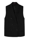 Gucci Sleeveless Coat In Black
