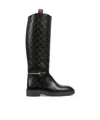 Gucci Women`s Boot With Slim Clamp In Black