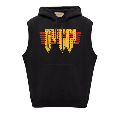 Pre-owned Gucci Sleveless Hoodie 'medley' | Black | Men's Size S