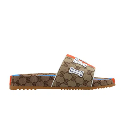 Pre-owned Gucci Slide 'i Feel ' In Brown