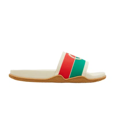 Pre-owned Gucci Slide 'interlocking G - Orange Green'