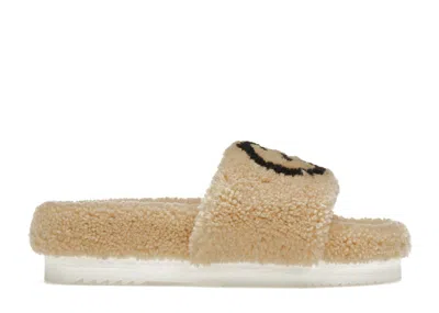 Pre-owned Gucci Slide Interlocking G Wool Light (women's) Sneakers In Light Brown