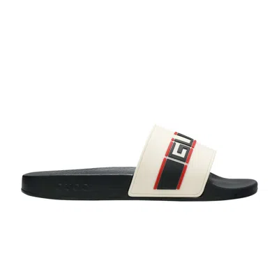 Pre-owned Gucci Slide 'poppy' | Cream | Men's Size 9 In White
