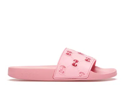 Pre-owned Gucci Slide Rubber (women's) Sneakers In Pink