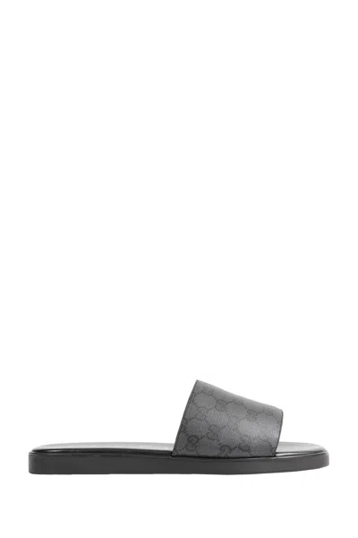 Gucci Slide Sandals In Black