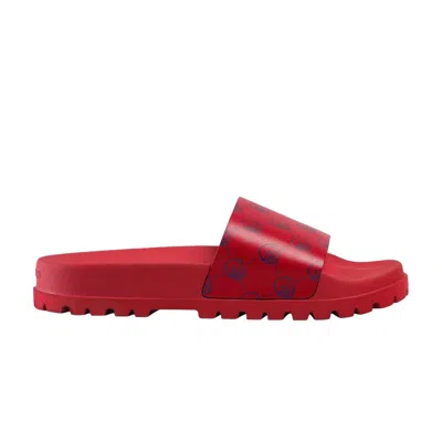 Pre-owned Gucci Slide 'skull' | Red | Men's Size 6