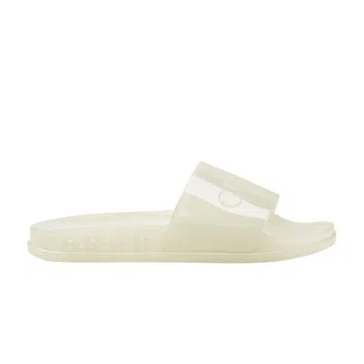 Pre-owned Gucci Slide 'transparent - Glow In The Dark' | Cream | Men's Size 10 In White