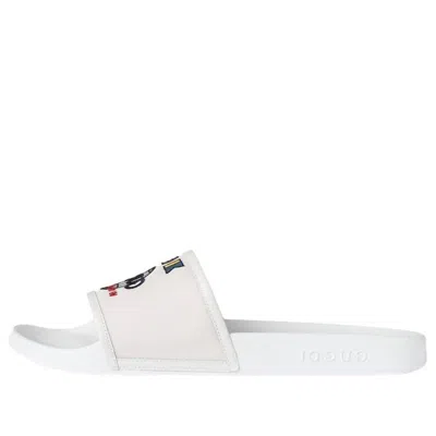 Gucci Slide 'worldwide Flag - White'