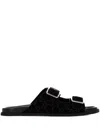 Gucci Rhein Open Suede Leather Sandals