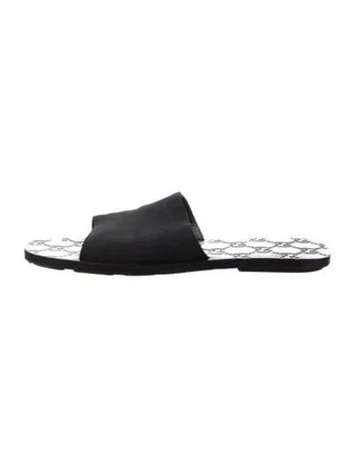 Pre-owned Gucci Slides In Black
