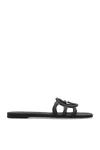 Gucci Interlocking G Rubber Flat In Black