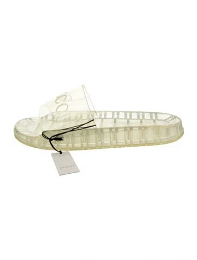 Pre-owned Gucci Slides W/ Tags In Transparent