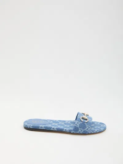 Gucci Slides With Horsebit In Multi