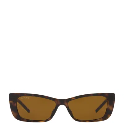 Gucci Slim Cat-eye Sunglasses In Brown