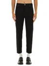Gucci Cropped Denim Trousers Five Pocket Style In Black
