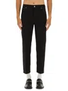 Gucci Cropped Denim Trousers Five Pocket Style In Black
