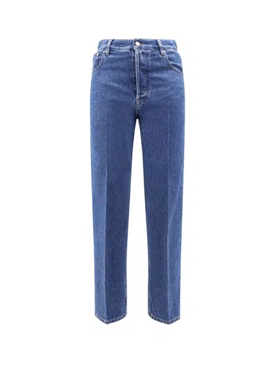Gucci Men Slim Five Pocket Jeans In Blue