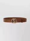 Gucci Slim Gg Marmont Adjustable Belt In Brown