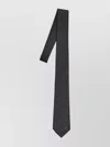 Gucci Slim Jacquard Silk Tie With Bit Pattern In Black