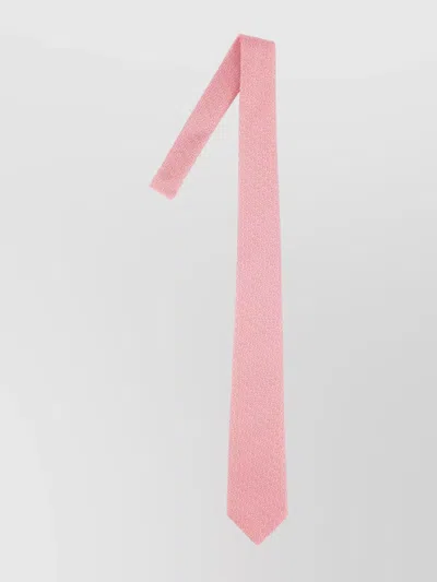 Gucci Slim Silk Tie Textured Embroidery