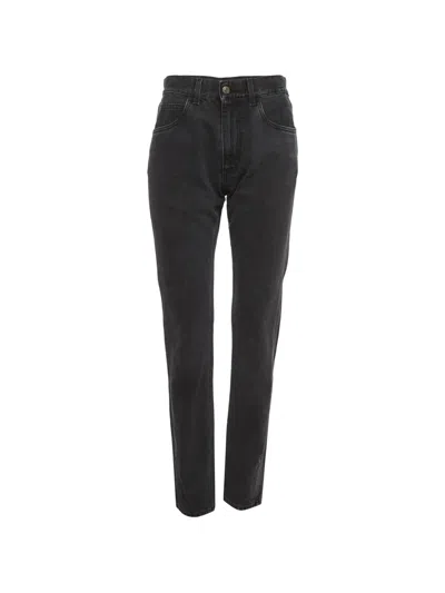 Pre-owned Gucci Slim-fit Jeans In Gray