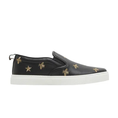 Pre-owned Gucci Slip-on 'bees - Black'