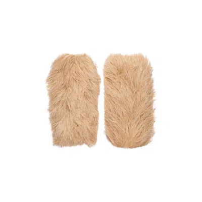 Pre-owned Gucci Slip On Feather Arm Warmers 'pink'