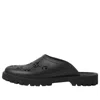Gucci Slip On Sandal 'cut Out Monogram - Black'