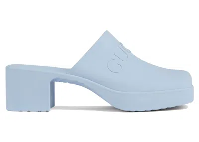 Pre-owned Gucci Slipon Sandal (women's) Sneakers In Pastel Blue