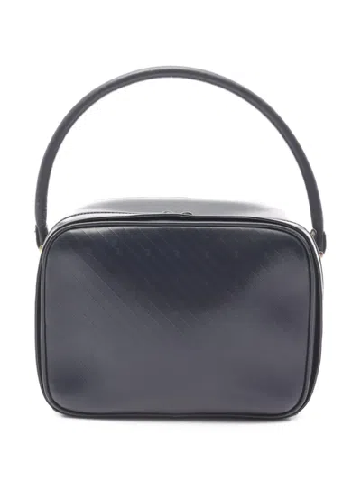 Pre-owned Gucci Small 2000s Interlocking G Top Tote Bag In Blue