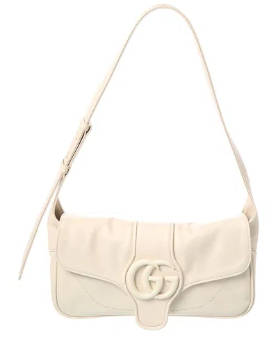 Gucci Small Aphrodite Small Leather Shoulder Bag In White
