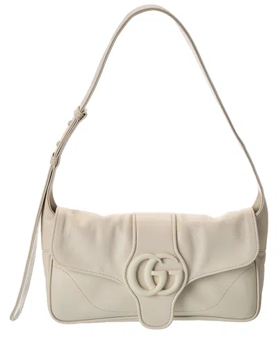 Gucci Small Aphrodite Small Leather Shoulder Bag In White