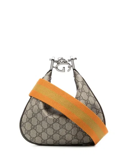 Gucci Gg Supreme Interchangeable-strap Shoulder Bag In Neutrals