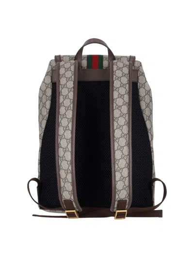 Gucci Small Backpack Ophidia In Beige