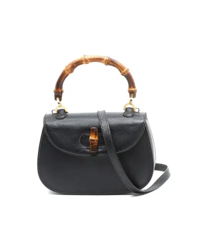 Gucci Small Bamboo 1947 Bag In Black